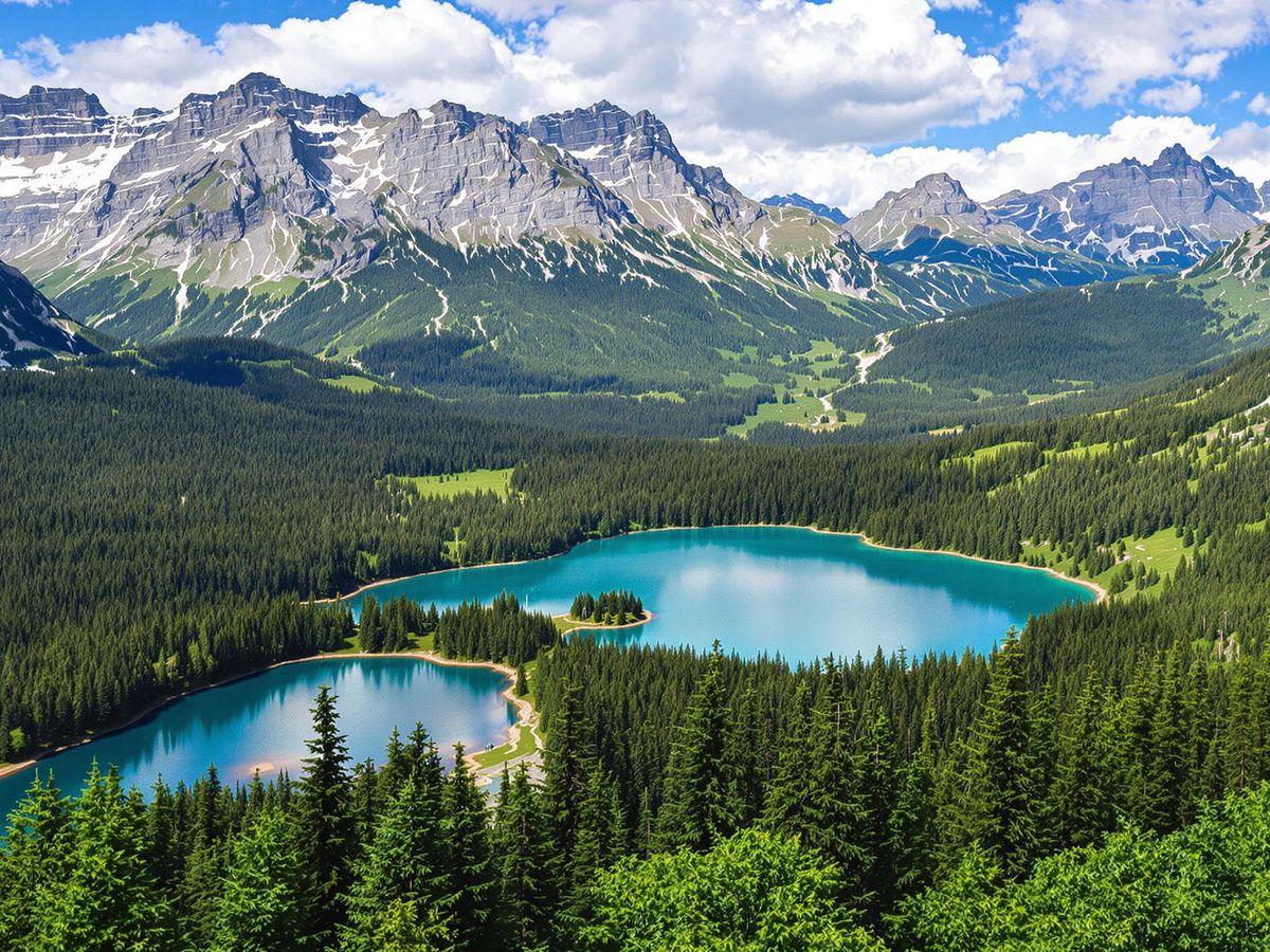 Peisaje superbe de natură pentru vacanțe în aer liber.