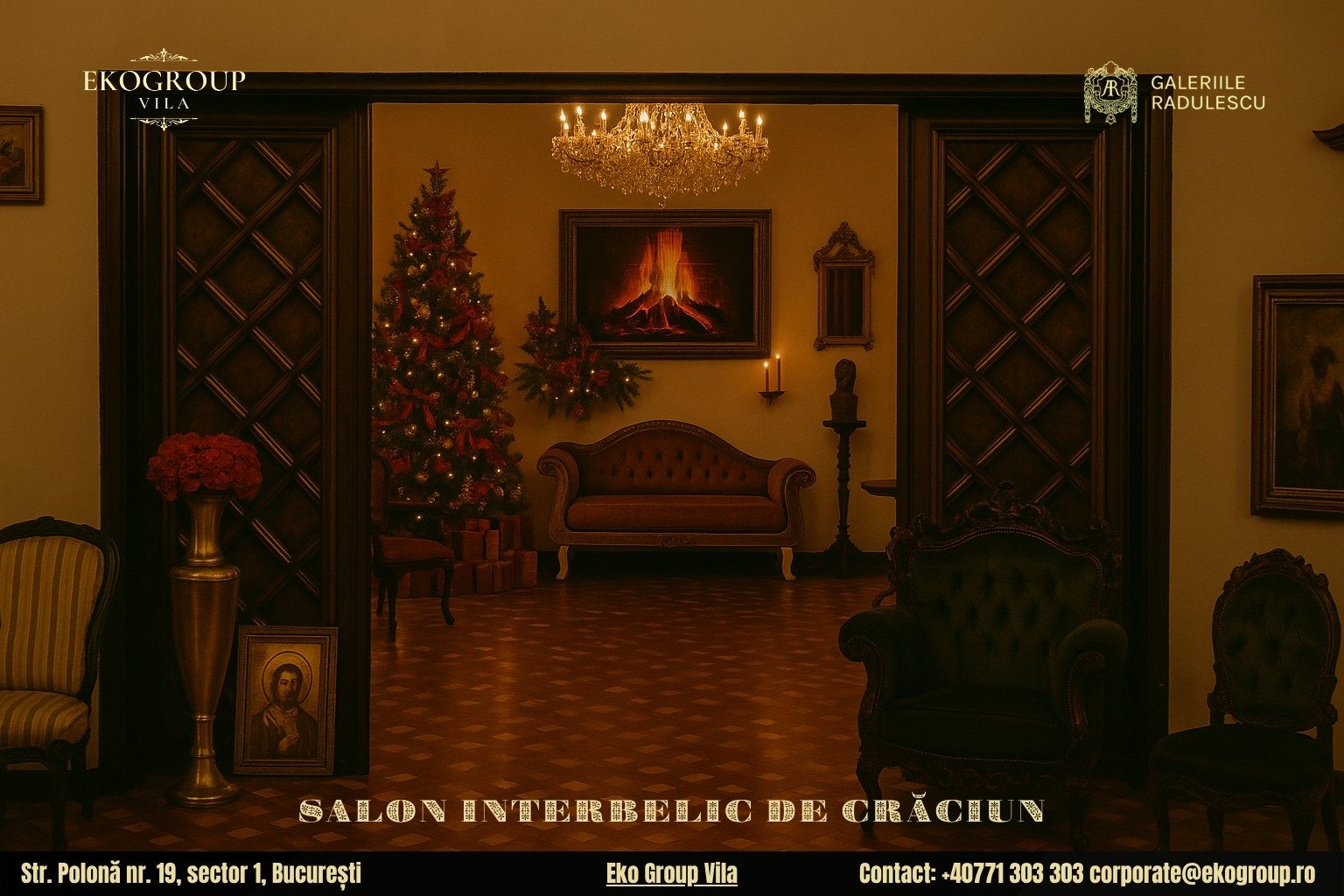 Decoratiuni de Craciun în spiritul anilor ’30 – o experiență de neuitat la Eko Group Vila